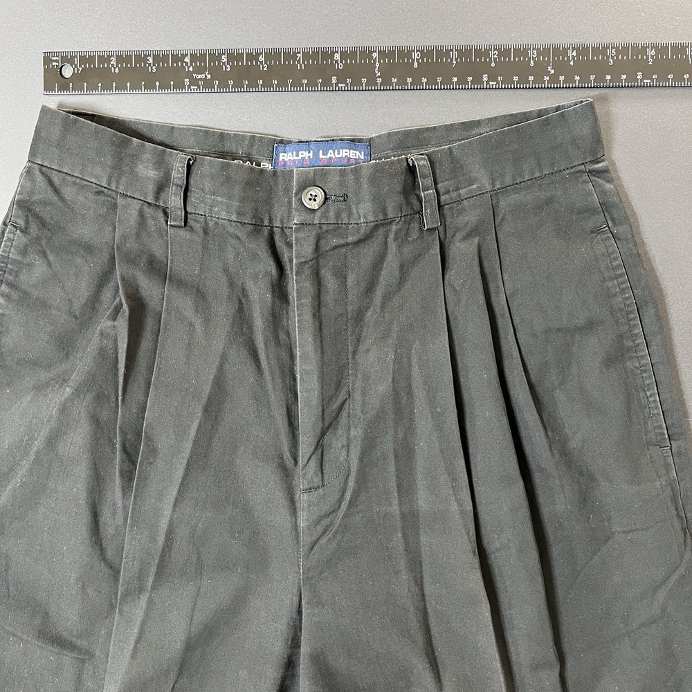 Vintage Polo Ralph Lauren Womens Size 12 (30X29) Chino Pants Casual Preppy 90s - Picture 4 of 9